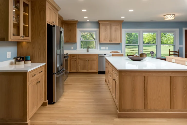 White oak kitchen cabinets